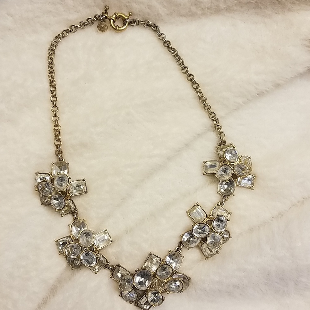 J crew gold statement necklace